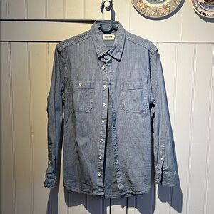 Taylor Stitch Navy Herringbone Shirt